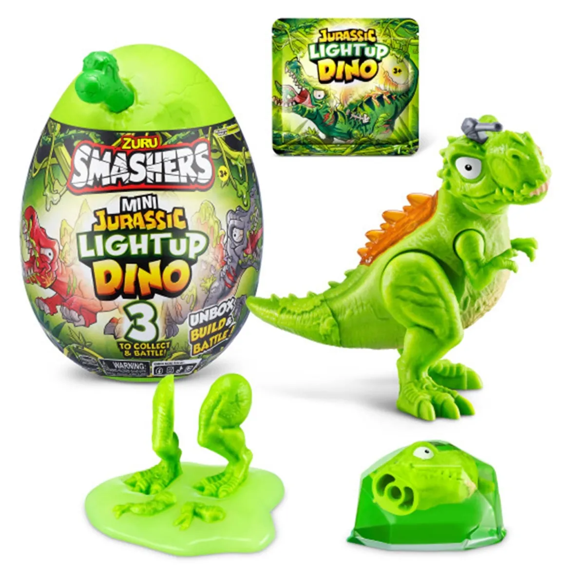 Zuru Smashers Mini Jurassic Light Up Dino